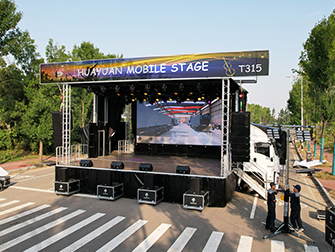 mobile stage truck